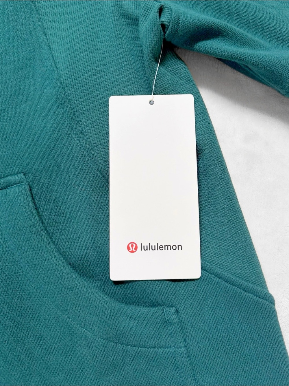 NWT Lululemon Scuba Oversized Funnel Neck Half Zip *Long – Storm Teal – M/L - Picture 11 of 11